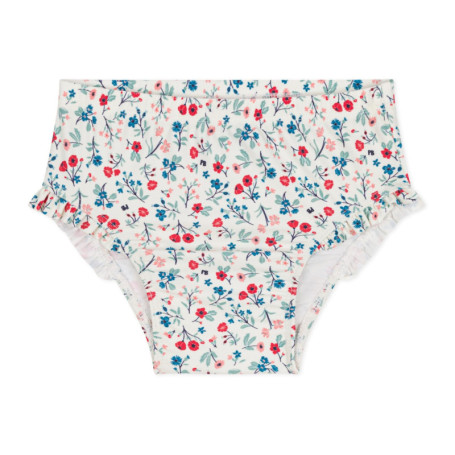 Maillot Culotte Bébé Fille Petit Bateau Blanc Multicolore 24 Mois