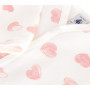 Pyjama Bébé en Molleton Doux avec Imprimé Cœurs - Petit Bateau
