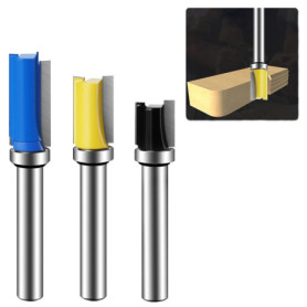 Set de 3 Fraises à Rainurer 8mm pour Routeur - Idéal pour Tailler et Graver