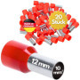 Lot de 20 Embouts de Câble Isolés Rouge 10 mm² - Kalitec
