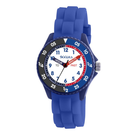 Montre Tikkers ATK1088 pour Garçon - Quartz Analogique avec Bracelet en Silicone Bleu