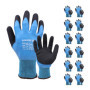 Gants de sécurité en latex imperméables Baratec - 12 paires pour jardinage et travail