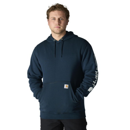 Sweat à Capuche Carhartt Midweight Homme - Confort et Style en Bleu Marine