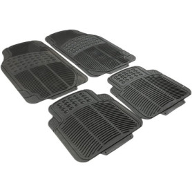 Tapis de Voiture Universels Imperméables en PVC - Set de 4 Pièces