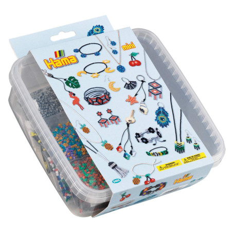 Hama Mini Kit de Perles Multicolores avec Panneaux et Accessoires
