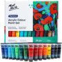 Kit de Peinture Acrylique Premium Mont Marte - 24 Tubes de 36ml pour Artistes