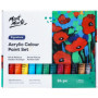 Kit de Peinture Acrylique Premium Mont Marte - 24 Tubes de 36ml pour Artistes