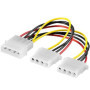 Câble d'Alimentation Interne PremiumCord pour Disque Dur 5,25" - 2 Connecteurs Molex