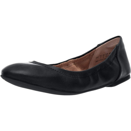 Ballerines à Enfiler Femme en Simili Cuir Noir - Amazon Essentials