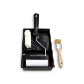 Kit de Peinture Professionnel TECPINT avec 2 Mini Rouleaux et Pinceau