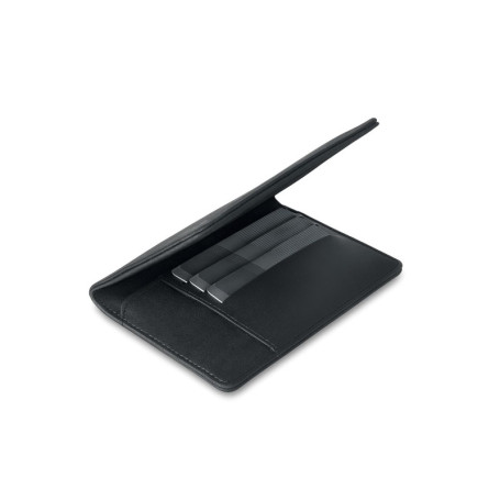 GAMBC Étui de Voyage en Cuir Noir avec Protection RFID pour Passeport et Cartes