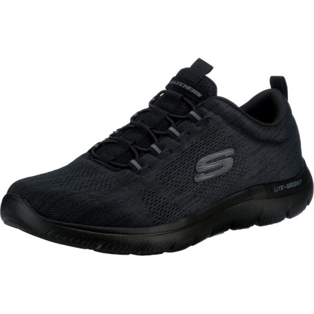 Mocassins Skechers Summits Louvin pour Homme - Confort et Élégance en Noir