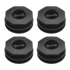 Ensemble de 4 Clips de Fixation Antidérapants pour Tapis de Sol de Véhicule - Noir