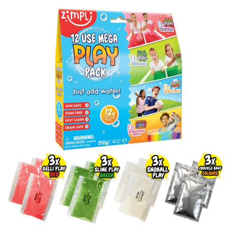 ZIMPLI Mega Pack de Jouets Sensoriels - 12 Utilisations Créatives pour Enfants
