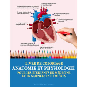 Livre de coloriage Anatomie et Physiologie pour étudiants en médecine