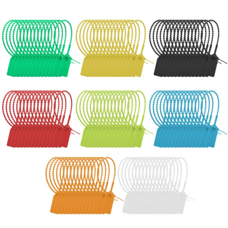 Lot de 120 colliers de serrage multicolores pour chaussures et bagages