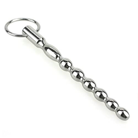 Sonde Urétrale avec Plug Pénien et Anneaux Ajustables - Bondage Masters