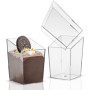KAHEIGN 60 Mini Coupes à Dessert Transparentes - Gobelets Carrés en Plastique pour Fêtes