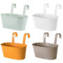 Ensemble de 4 Pots de Fleurs Suspendus en Métal - 27,5 cm - KAHEIGN