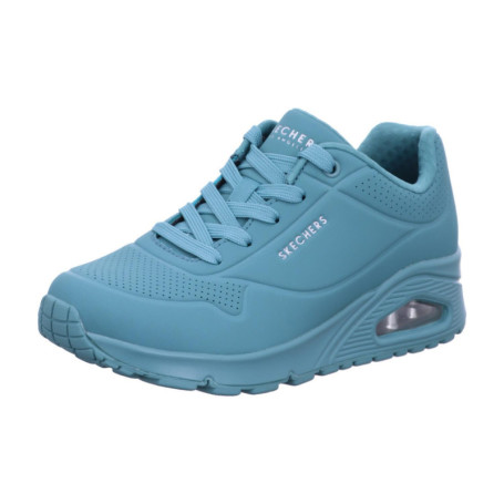 Baskets Skechers Femme Uno Stand On Air en Durabuck Bleu Sarcelle - Taille 39 EU