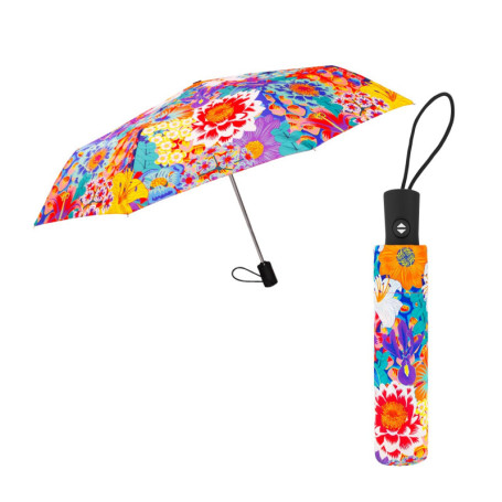 Parapluie Pliant Automatique Pylones - Bouquet Multicolore