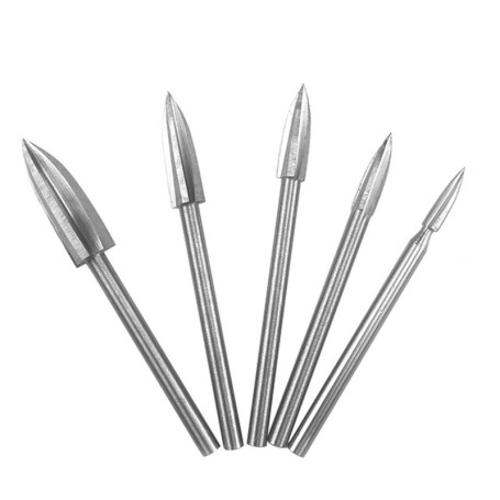 Kit de 5 Mèches de Gravure sur Bois - Outils de Sculpture Universels
