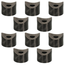 Lot de 10 entretoises plastiques M8 pour tubes de 25mm