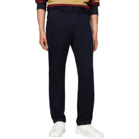 Chino Satin Homme Tommy Hilfiger Denton - Bleu Desert Sky, Coupe Droit