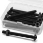 Kit de 10 Vis Boulons et Écrous M6 en Acier Inoxydable Noir
