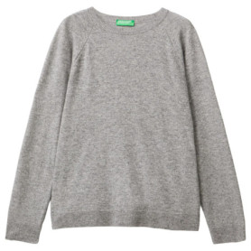 Pull en Cachemire Gris à Manches Longues - United Colors of Benetton