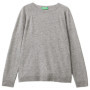 Pull en Cachemire Gris à Manches Longues - United Colors of Benetton