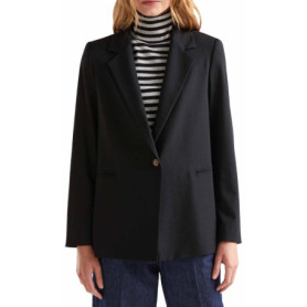 Veste Longue en Polyviscose Noir pour Femmes - United Colors of Benetton