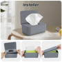 Boîte Distributeur de Lingettes Humides pour Bébé et Maison - Gris