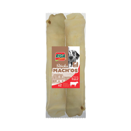 Barres Soufflées Riga Mach'Os en Peau de Buffle pour Chiens - Friandises Riche en Protéines