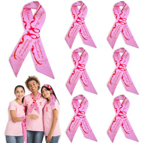 Foulard Octobre Rose YBwanli - Ensemble de 7 Bandanas Élégants