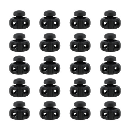 eMagTech Lot de 20 Bloqueurs de Cordon à Ressort Élastique pour Lacets et Vêtements