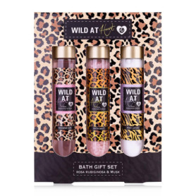 Coffret cadeau Accentra Wild at Heart - Gel douche, lotion et sels de bain