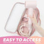 Sac de Rangement Rose pour Sèche-Cheveux et Fer à Friser