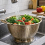 Passoire en Acier Inoxydable MGE - Égouttoir Pratique pour Pâtes et Légumes - 24 cm