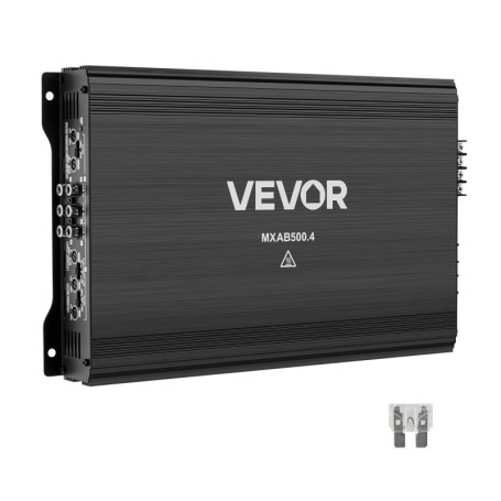 Amplificateur Audio VEVOR 4 Canaux pour Voiture - Puissance 250W/500W