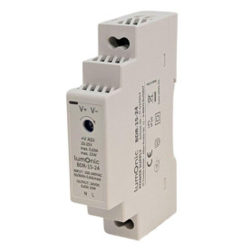 Bloc d'alimentation DIN Lumonic BDR-15-24 24V 15W avec protection surcharge