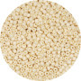 Perles de Rocaille Beige 4mm - 1200pcs pour Bracelets et Colliers
