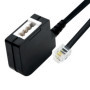Adaptateur TAE vers RJ11/RJ14 BIGtec - Câble Téléphone 0,2 m Noir