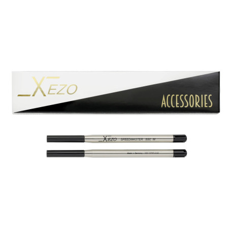 Lot de 2 recharges d'encre noire Xezo SSC-M pour stylos à bille