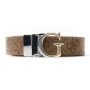Ceinture Réversible GUESS Latte Logo - Adjustable & Raccourcissable