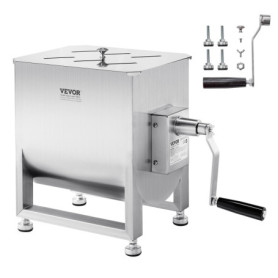 Mélangeur à Viande Manuel VEVOR 60L en Acier Inoxydable