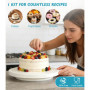 Cozary Kit de Pâtisserie Complet 110 Pièces avec Plateau Tournant et Douilles