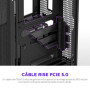 Boîtier PC NZXT H2 Flow Mini-ITX Noir avec Ventilateurs et Câble Riser PCIe 5.0