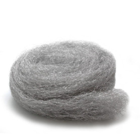 Paille de Fer Clario n° 2 - Rouleau de 200g pour Ponçage Bois et Métal