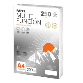 Papier A4 Polyvalent 250g - 200 Feuilles pour Imprimante et Photocopieur
